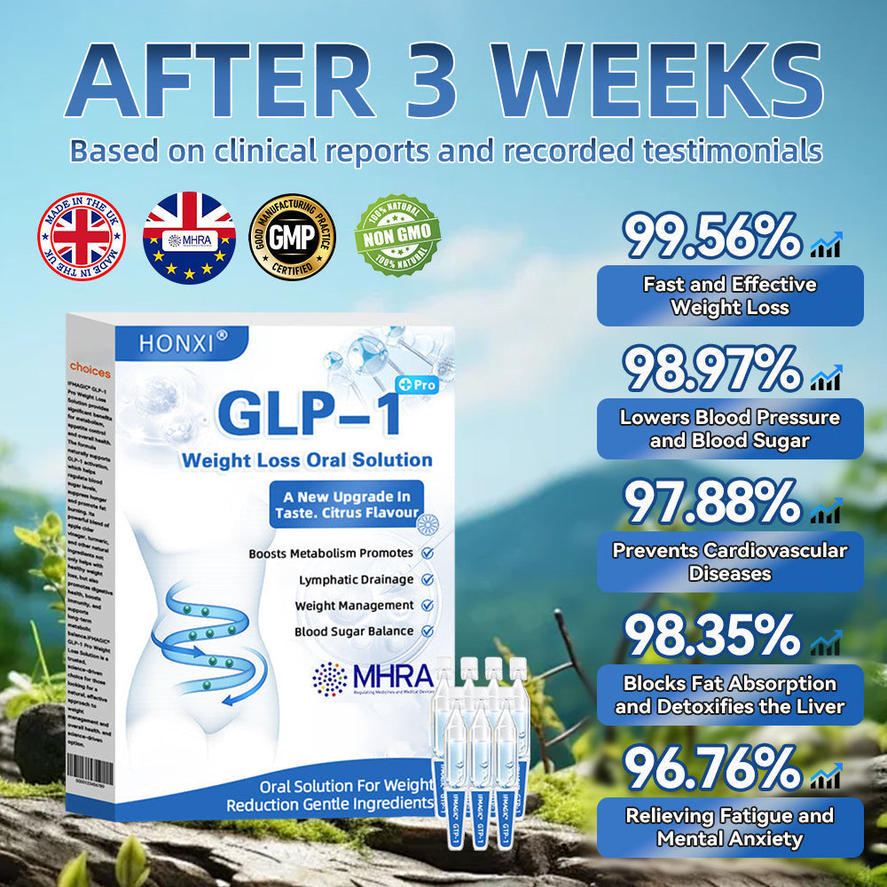 HONXI® GLP-1 Pro Weight Loss Oral Solution🥼King's College Hospital Doctor Recommend🧩ations👩⚕️Suitable for chronic diseases, obesity, diabetes, cardiovascular diseases