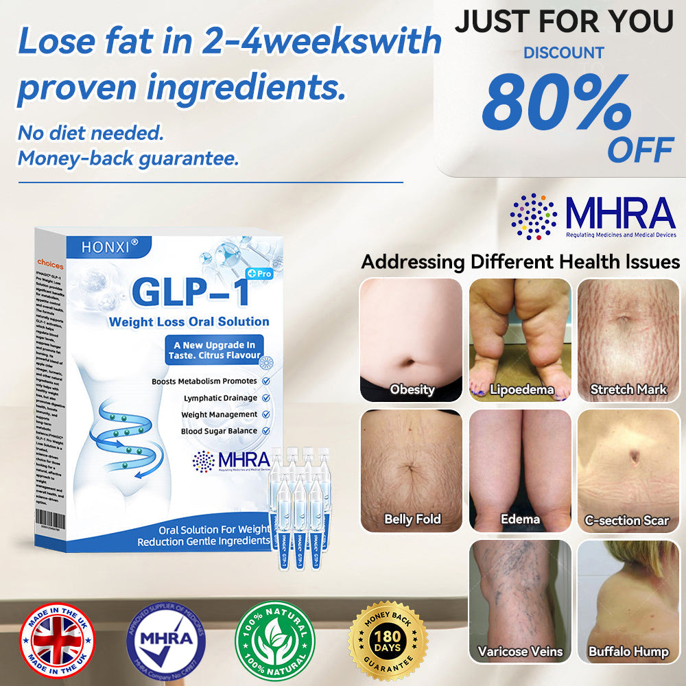 HONXI® GLP-1 Pro Weight Loss Oral Solution🥼King's College Hospital Doctor Recommend🧩ations👩‍⚕️Suitable for chronic diseases, obesity, diabetes, cardiovascular diseases