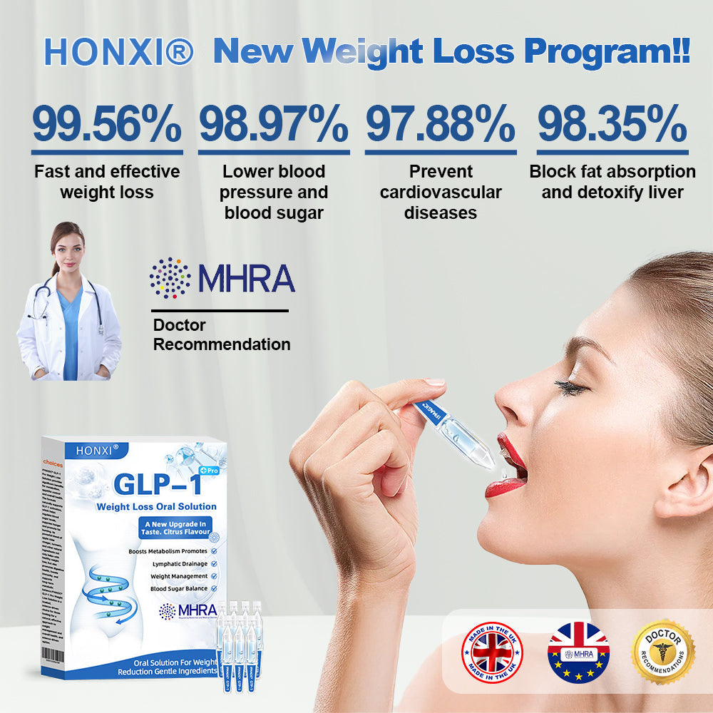 HONXI® GLP-1 Pro Weight Loss Oral Solution🥼King's College Hospital Doctor Recommend🧩ations👩‍⚕️Suitable for chronic diseases, obesity, diabetes, cardiovascular diseases