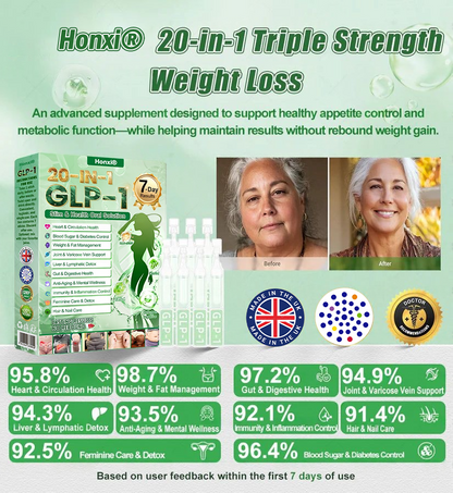 𝘽𝙤𝙤𝙩𝙨' 𝙨𝙤𝙡𝙚 𝙤𝙣𝙡𝙞𝙣𝙚 𝙨𝙩𝙤𝙧𝙚 | Honxi®👩‍⚕️𝗚𝗟𝗣-𝟭 𝟐𝟎-𝐢𝐧-𝟏 𝐒𝐥𝐢𝐦  𝐇𝐞𝐚𝐥𝐭𝐡 𝐎𝐫𝐚𝐥 𝐒𝐨𝐥𝐮𝐭𝐢𝐨𝐧  (𝐉𝐮𝐬𝐭 𝐨𝐧𝐜𝐞 𝐚 𝐝𝐚𝐲, 𝐯𝐢𝐬𝐢𝐛𝐥𝐞 𝐜𝐡𝐚𝐧𝐠𝐞𝐬 𝐢𝐧 𝟕 𝐝𝐚𝐲𝐬） ✅ 𝐅𝐨𝐫 𝐨𝐛𝐞𝐬𝐢𝐭𝐲, 𝐜𝐚𝐫𝐝𝐢𝐨𝐯𝐚𝐬𝐜𝐮𝐥𝐚𝐫 𝐡𝐞𝐚𝐥𝐭𝐡, 𝐝𝐢𝐚𝐛𝐞𝐭𝐞𝐬, 𝐬𝐥𝐞𝐞𝐩 𝐚𝐩𝐧𝐞𝐚, 𝐆𝐮𝐭 𝐇𝐞𝐚𝐥𝐭𝐡, 𝐣𝐨𝐢𝐧𝐭 𝐢𝐬𝐬𝐮𝐞𝐬, 𝐚𝐧𝐝 𝐦𝐨𝐫𝐞