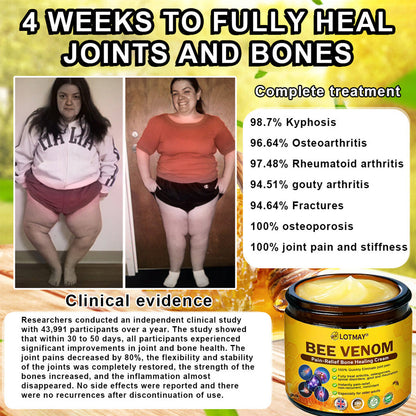 LOTMAY® Bee Venom Pain-Relief Bone Healing Cream 🐝🐝(Designed specifically for middle-aged and elderly people & NHS recommends)