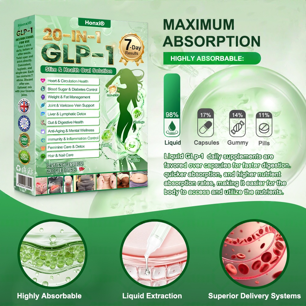 𝘽𝙤𝙤𝙩𝙨' 𝙨𝙤𝙡𝙚 𝙤𝙣𝙡𝙞𝙣𝙚 𝙨𝙩𝙤𝙧𝙚 | Honxi®👩‍⚕️𝗚𝗟𝗣-𝟭 𝟐𝟎-𝐢𝐧-𝟏 𝐒𝐥𝐢𝐦  𝐇𝐞𝐚𝐥𝐭𝐡 𝐎𝐫𝐚𝐥 𝐒𝐨𝐥𝐮𝐭𝐢𝐨𝐧  (𝐉𝐮𝐬𝐭 𝐨𝐧𝐜𝐞 𝐚 𝐝𝐚𝐲, 𝐯𝐢𝐬𝐢𝐛𝐥𝐞 𝐜𝐡𝐚𝐧𝐠𝐞𝐬 𝐢𝐧 𝟕 𝐝𝐚𝐲𝐬） ✅ 𝐅𝐨𝐫 𝐨𝐛𝐞𝐬𝐢𝐭𝐲, 𝐜𝐚𝐫𝐝𝐢𝐨𝐯𝐚𝐬𝐜𝐮𝐥𝐚𝐫 𝐡𝐞𝐚𝐥𝐭𝐡, 𝐝𝐢𝐚𝐛𝐞𝐭𝐞𝐬, 𝐬𝐥𝐞𝐞𝐩 𝐚𝐩𝐧𝐞𝐚, 𝐆𝐮𝐭 𝐇𝐞𝐚𝐥𝐭𝐡, 𝐣𝐨𝐢𝐧𝐭 𝐢𝐬𝐬𝐮𝐞𝐬, 𝐚𝐧𝐝 𝐦𝐨𝐫𝐞