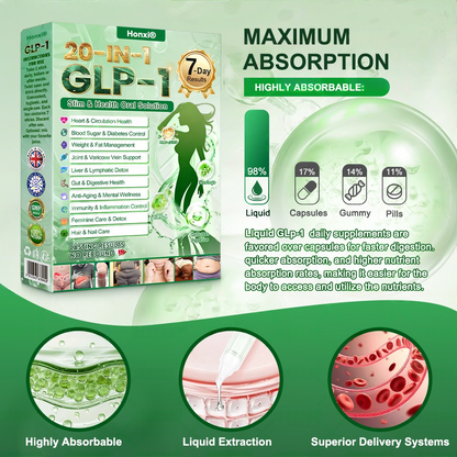 𝘽𝙤𝙤𝙩𝙨' 𝙨𝙤𝙡𝙚 𝙤𝙣𝙡𝙞𝙣𝙚 𝙨𝙩𝙤𝙧𝙚 | Honxi®👩‍⚕️𝗚𝗟𝗣-𝟭 𝟐𝟎-𝐢𝐧-𝟏 𝐒𝐥𝐢𝐦  𝐇𝐞𝐚𝐥𝐭𝐡 𝐎𝐫𝐚𝐥 𝐒𝐨𝐥𝐮𝐭𝐢𝐨𝐧  (𝐉𝐮𝐬𝐭 𝐨𝐧𝐜𝐞 𝐚 𝐝𝐚𝐲, 𝐯𝐢𝐬𝐢𝐛𝐥𝐞 𝐜𝐡𝐚𝐧𝐠𝐞𝐬 𝐢𝐧 𝟕 𝐝𝐚𝐲𝐬） ✅ 𝐅𝐨𝐫 𝐨𝐛𝐞𝐬𝐢𝐭𝐲, 𝐜𝐚𝐫𝐝𝐢𝐨𝐯𝐚𝐬𝐜𝐮𝐥𝐚𝐫 𝐡𝐞𝐚𝐥𝐭𝐡, 𝐝𝐢𝐚𝐛𝐞𝐭𝐞𝐬, 𝐬𝐥𝐞𝐞𝐩 𝐚𝐩𝐧𝐞𝐚, 𝐆𝐮𝐭 𝐇𝐞𝐚𝐥𝐭𝐡, 𝐣𝐨𝐢𝐧𝐭 𝐢𝐬𝐬𝐮𝐞𝐬, 𝐚𝐧𝐝 𝐦𝐨𝐫𝐞